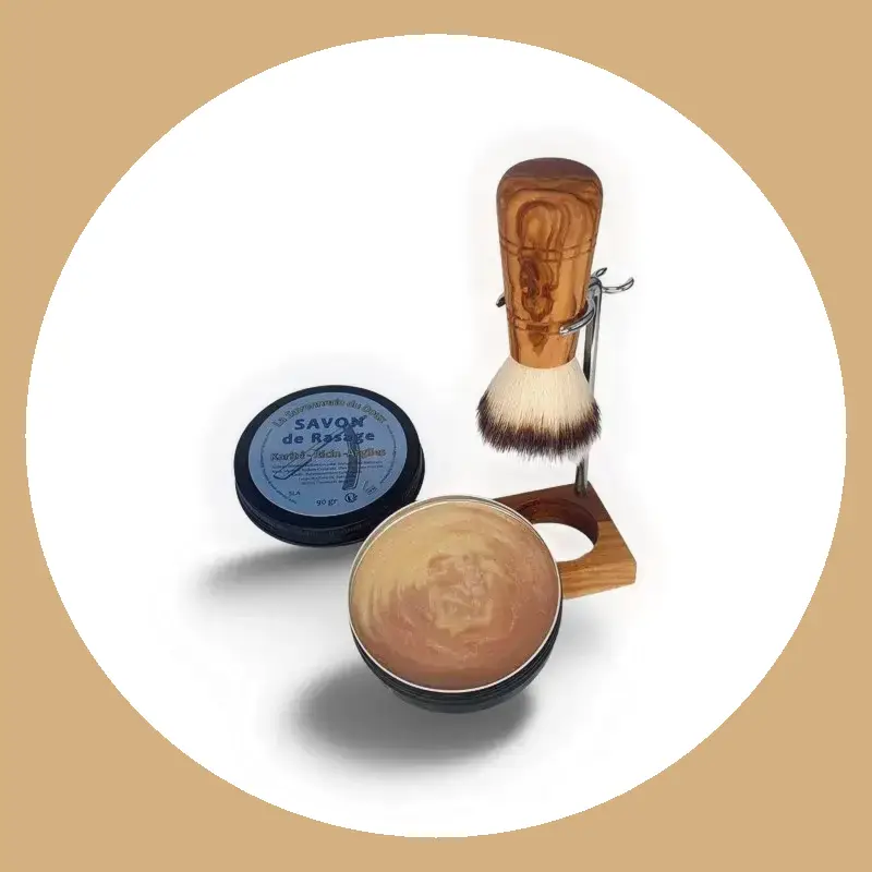 Kit rasage blaireau et savon de rasage