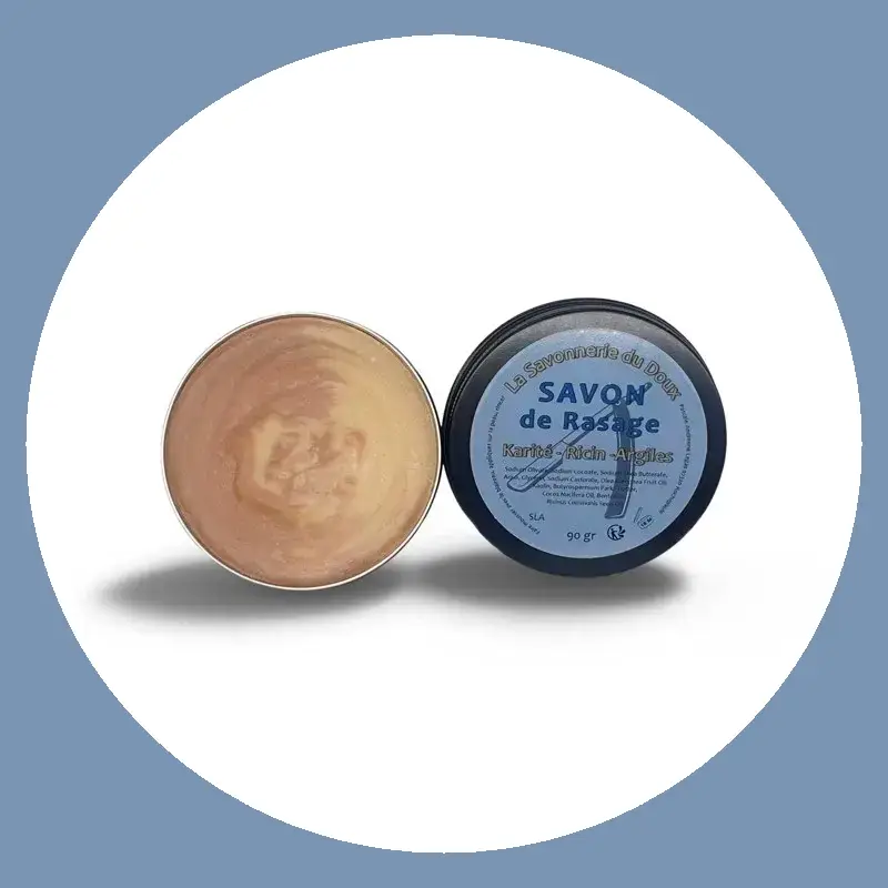 Savon de rasage à l'argile